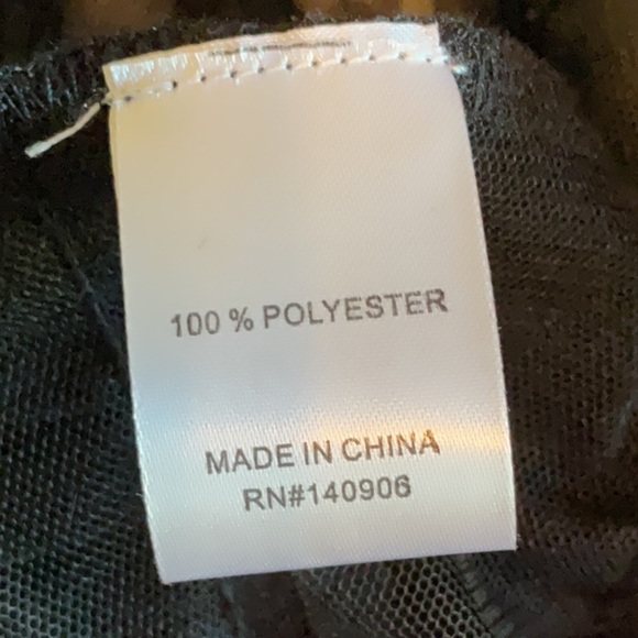 W.A.Y. Wonderful & Young Black Ruffled Netting Open Front Unlined Jacket L NWOT - Picture 9 of 11